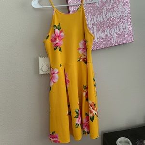 NWT yellow floral dress